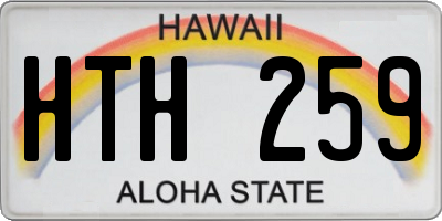 HI license plate HTH259