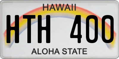HI license plate HTH400