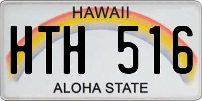 HI license plate HTH516