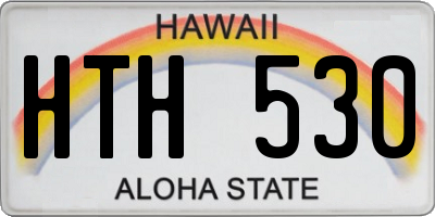HI license plate HTH530