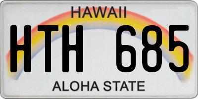 HI license plate HTH685