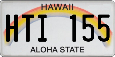 HI license plate HTI155