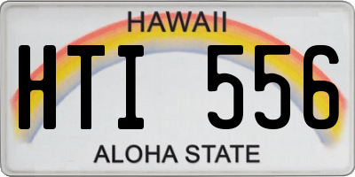 HI license plate HTI556