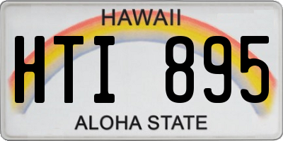 HI license plate HTI895