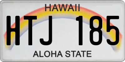 HI license plate HTJ185