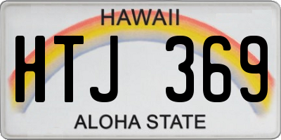 HI license plate HTJ369