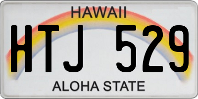 HI license plate HTJ529