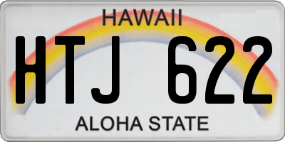HI license plate HTJ622