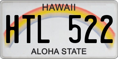 HI license plate HTL522