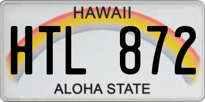 HI license plate HTL872