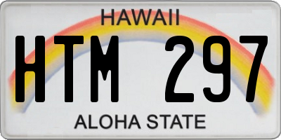 HI license plate HTM297