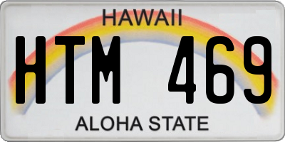 HI license plate HTM469