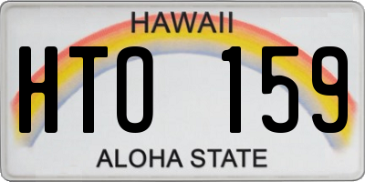 HI license plate HTO159