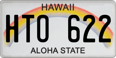 HI license plate HTO622