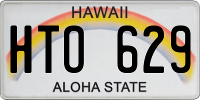 HI license plate HTO629