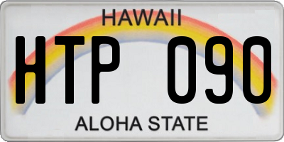 HI license plate HTP090