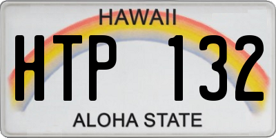 HI license plate HTP132