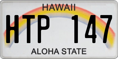 HI license plate HTP147