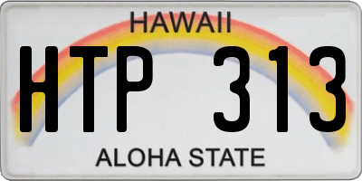 HI license plate HTP313