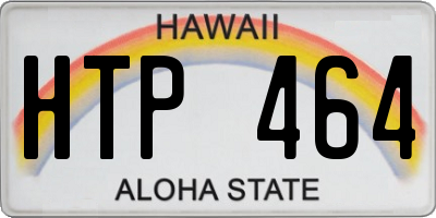 HI license plate HTP464