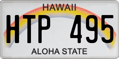 HI license plate HTP495