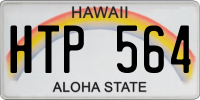 HI license plate HTP564