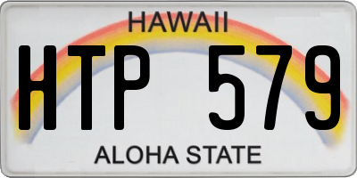 HI license plate HTP579