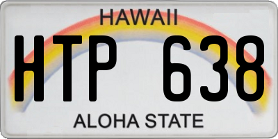 HI license plate HTP638