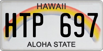 HI license plate HTP697