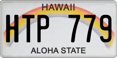 HI license plate HTP779