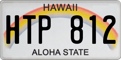 HI license plate HTP812