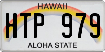 HI license plate HTP979