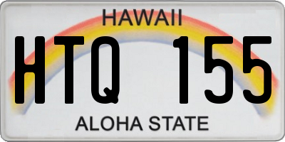 HI license plate HTQ155