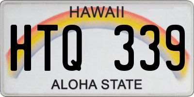 HI license plate HTQ339