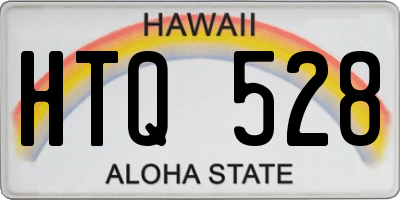 HI license plate HTQ528