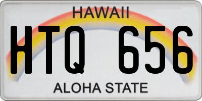 HI license plate HTQ656