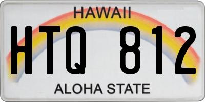 HI license plate HTQ812