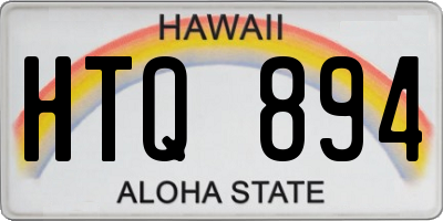 HI license plate HTQ894