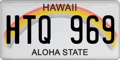 HI license plate HTQ969