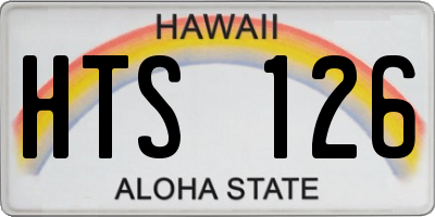 HI license plate HTS126