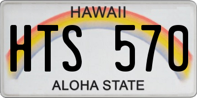 HI license plate HTS570