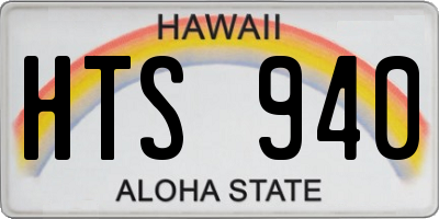HI license plate HTS940