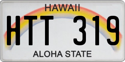 HI license plate HTT319