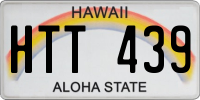 HI license plate HTT439