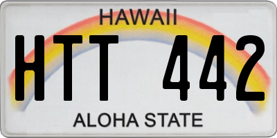 HI license plate HTT442