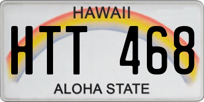HI license plate HTT468