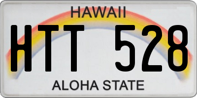 HI license plate HTT528