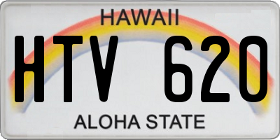 HI license plate HTV620