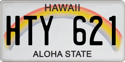 HI license plate HTY621
