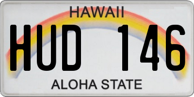 HI license plate HUD146